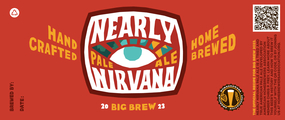 Nearly Nirvana American Pale Ale Bottle Labels