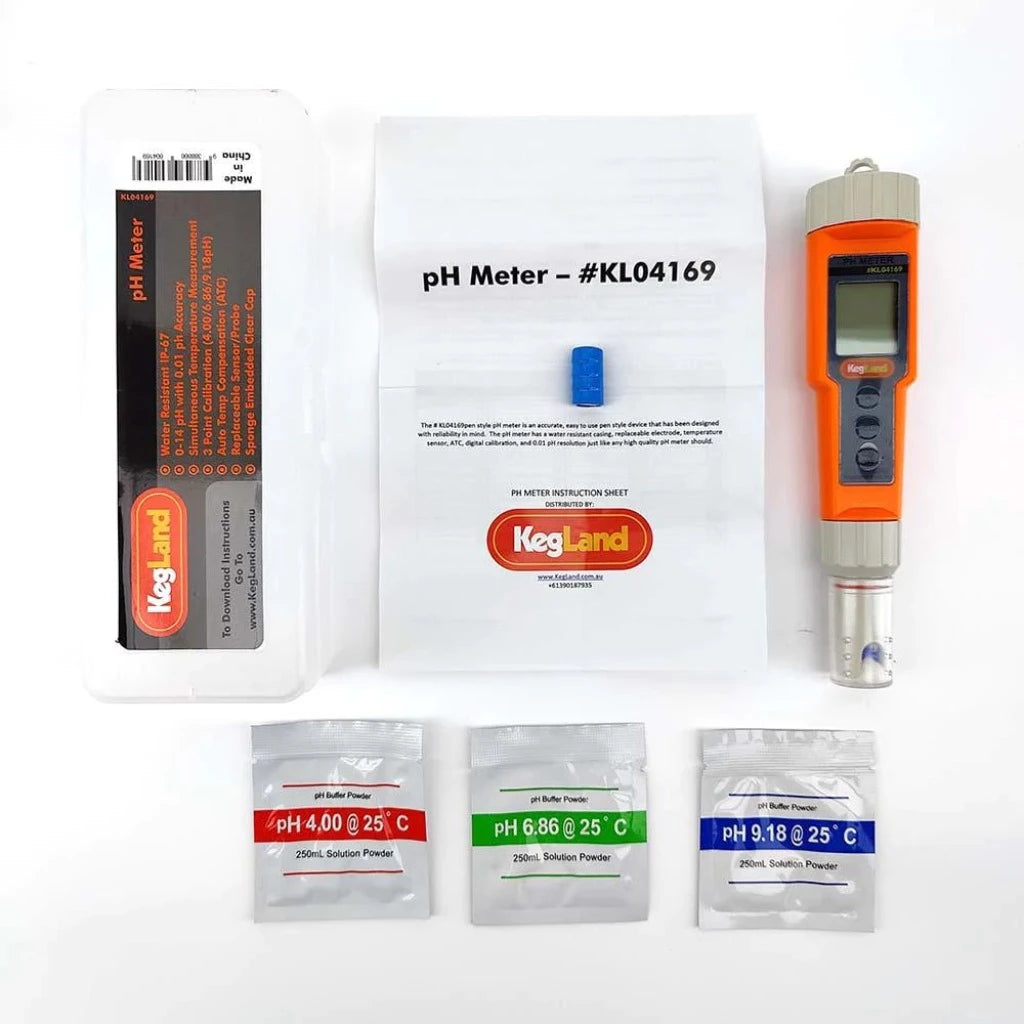 pH Meter - KegLand Kit Contents