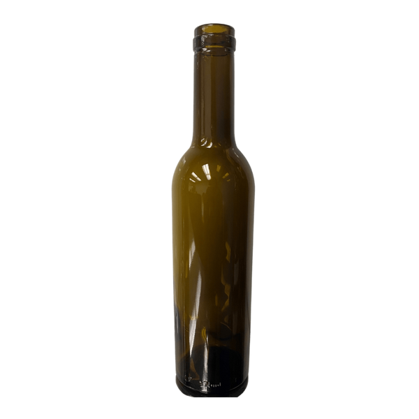 375ml Clear Glass Composite Flat Bottom Wine Bottles, Cork Finish - Wholesale, 24/Case, Clear Type III