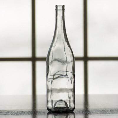 750 mL Burgandy Wine Bottle Clear