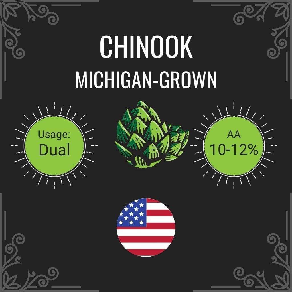 Michigan Chinook Hop Pellets