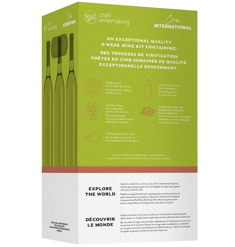 Cru International Chilean Malbec Wine Kit (RJ Spagnols)