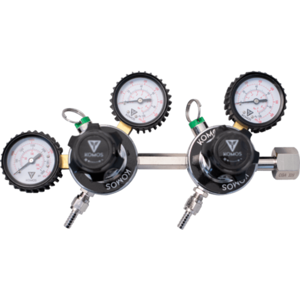 The KOMOS Dual Body CO2 Regulator