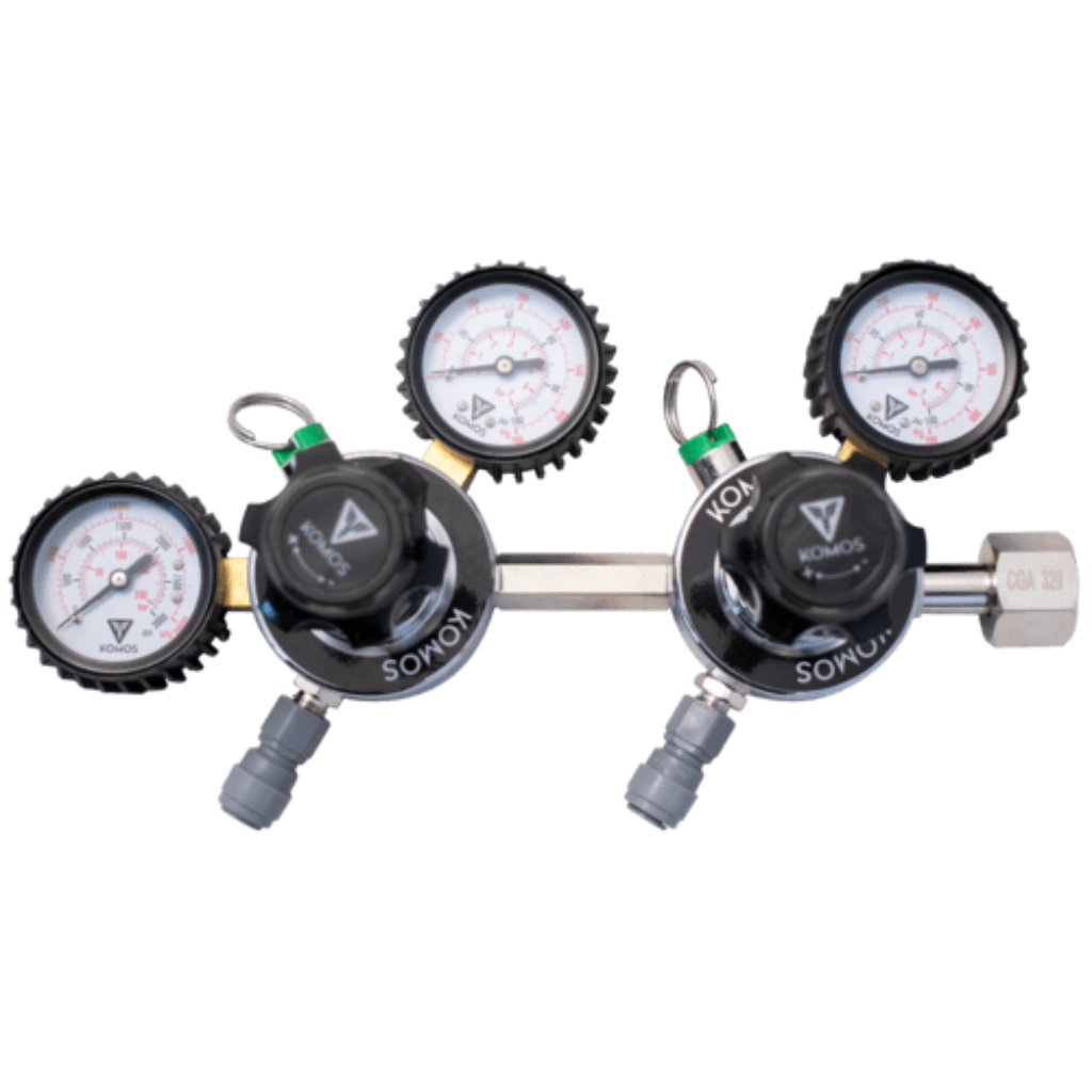 The KOMOS Dual Body CO2 Regulator