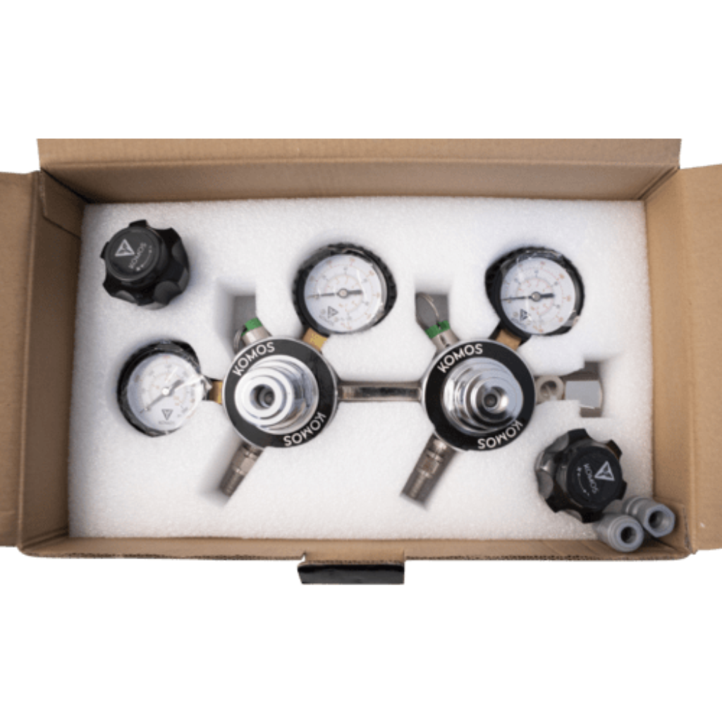 The KOMOS Dual Body CO2 Regulator