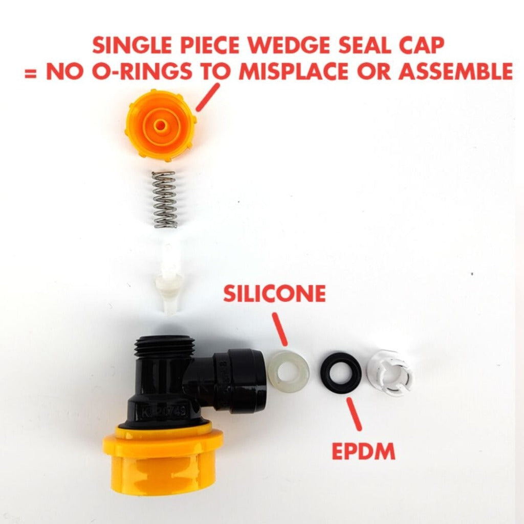 8mm duotight Ball Lock Quick Disconnect - Beverage Out