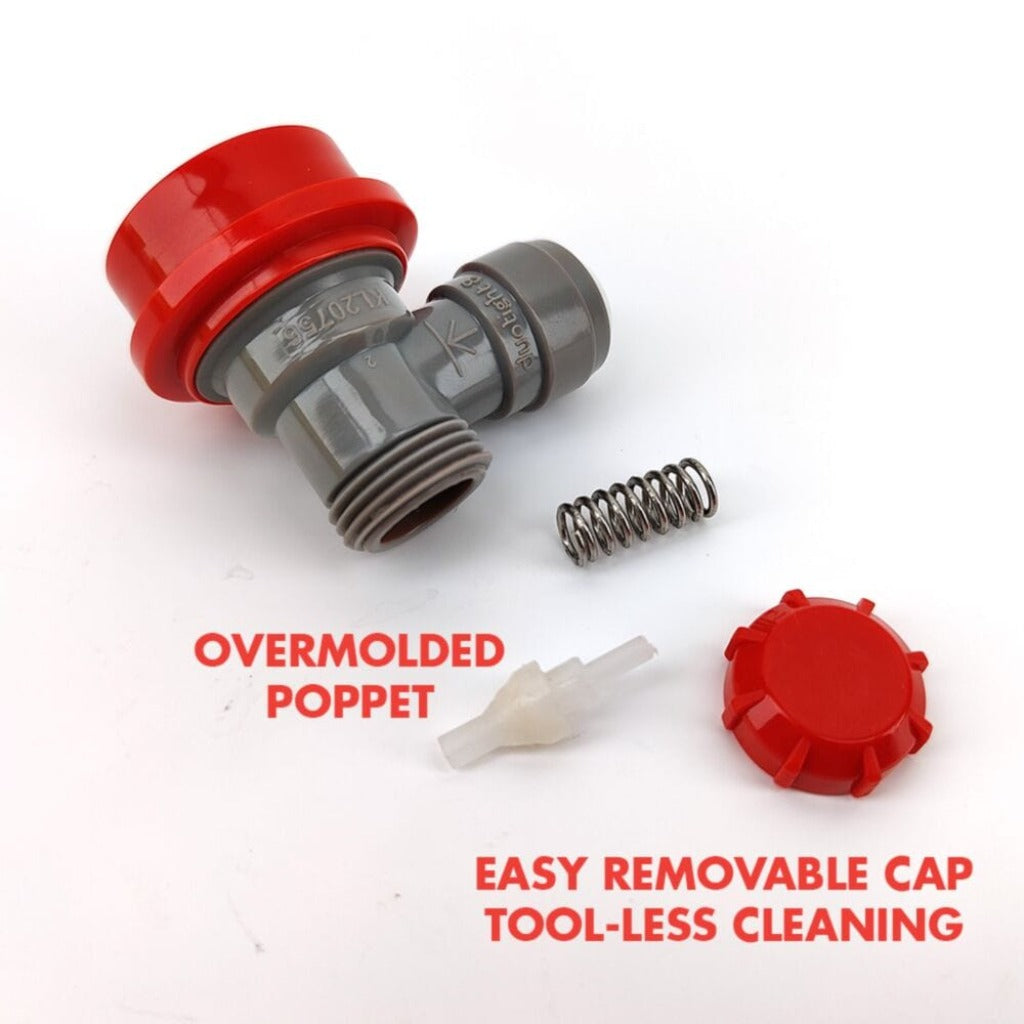 8mm duotight Ball Lock Quick Disconnect - Gas In