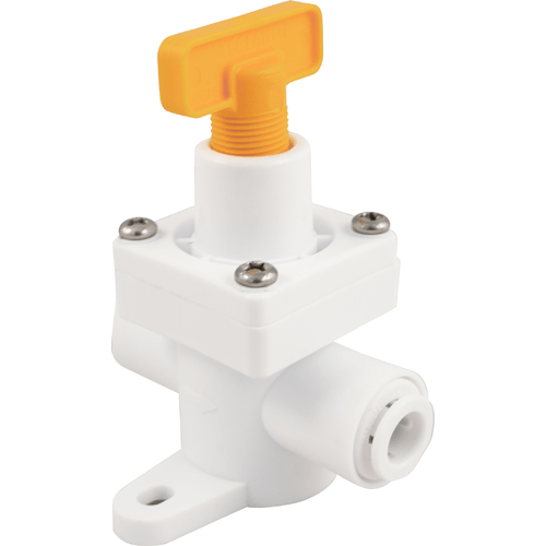Duo Tight Fittings - 8mm duotight - Inline Regulator with integrated gauge  (white) 0-60psi - buy at Braumarkt