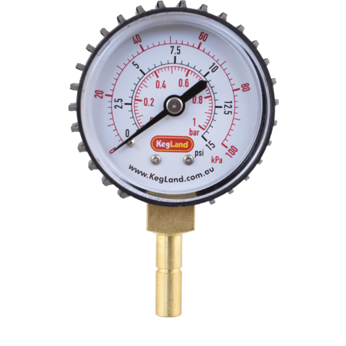 Push-In Duotight Pressure Gauge 0-15 psi