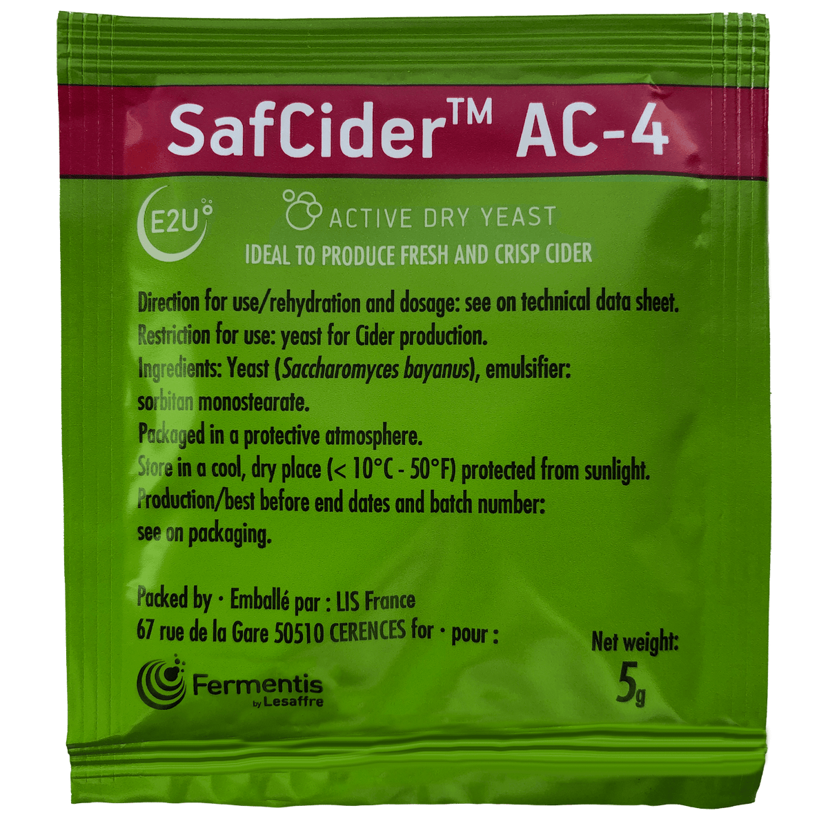 SafCider Yeast