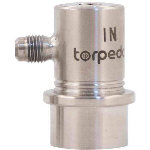 Torpedo Stainless Ball Lock Gas In - Flare